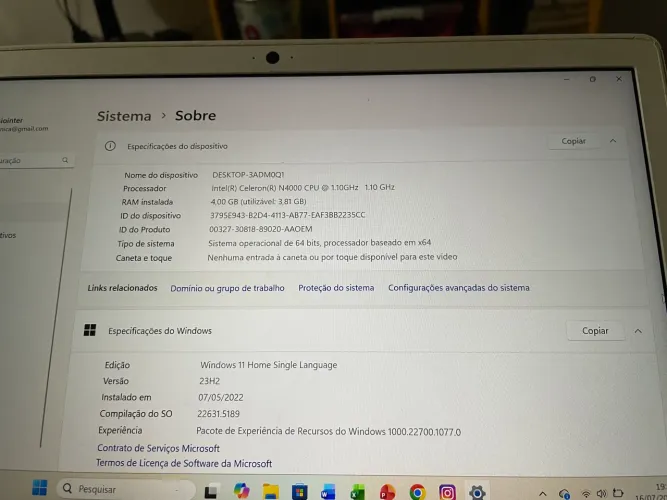 Notebook samsung
