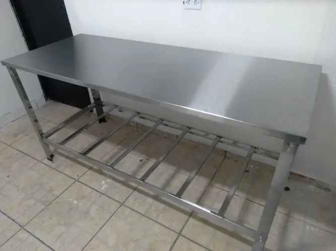 Mesa de inox Grande industrial Nova