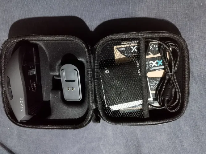 Mouse Gamer AJAZZ AJ139P Preto Wireless 32000 DPI com Doca