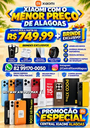 Xiaomi 17T Pro 5G, Poco X8 Pro Max 5G, Poco X7 Pro 5G e Diversos modelos disponíveis