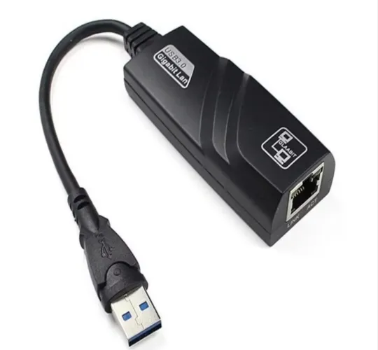 Placa de rede USB 3.0 para RJ45 Gigabit Ethernet (10/100/1000) Mbps