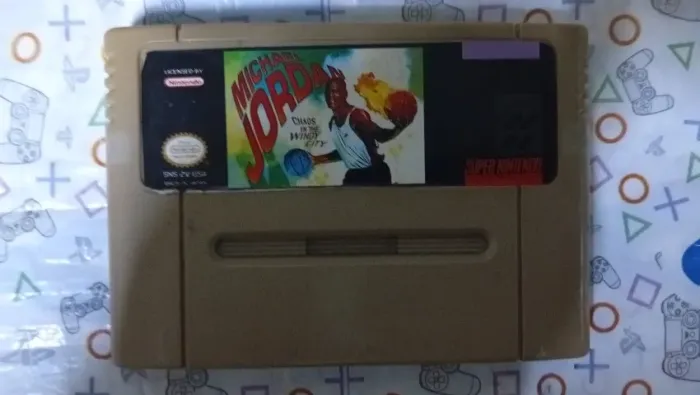 Jogo Michael Jordan Chaos in the Windy City super Nintendo Original