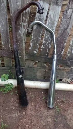 vende-se escapamento para usar como direto, o prata ja foi vendido 