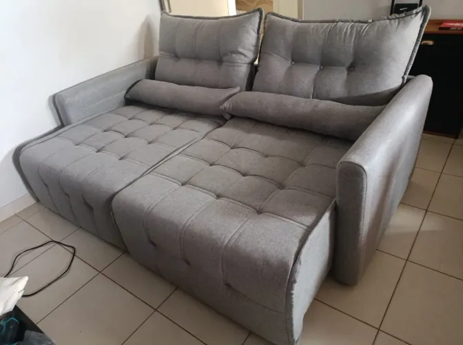 Sofá-cama imperial tecido inho