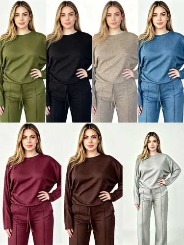 Conjunto de frio feminino poliéster várias cores e tamanhos, para o dia a dia, passeios!!!