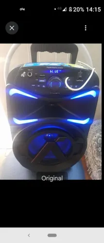  Caixa de som com bluetooth.