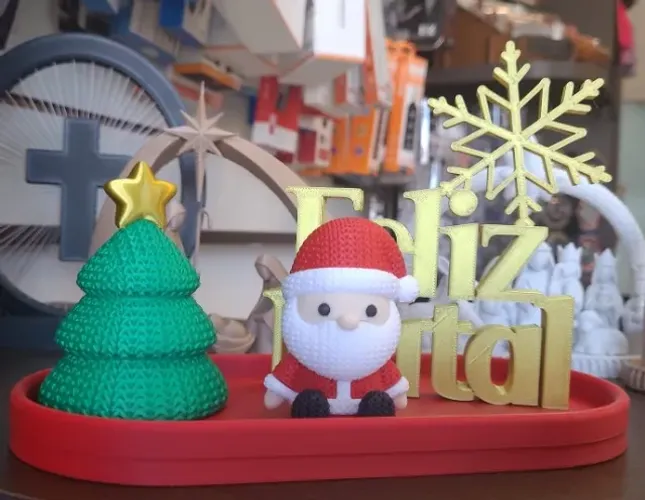 KIT PARA O NATAL DE DECORAÇAO IMPRESSAO 3D