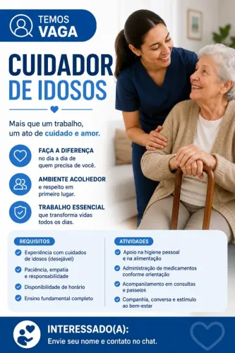 Vaga para Cuidador de Idosos