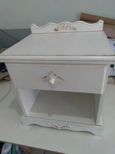 Criado mudo branco 50x50x40 MDF