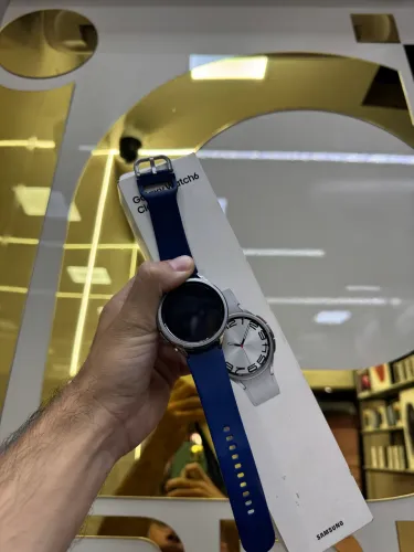GALAXY WATCH 6 CLASSIC COM CAIXA 46MM SILVER SUPER PROMOÇÃO