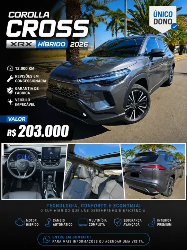 Toyota Corolla Cross XRX 1.8 16V Aut.(híbrido) 2026