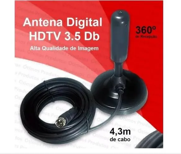 Antena Interna Tv Digital Hdtv Dtv - Full Hd Sinal Digital