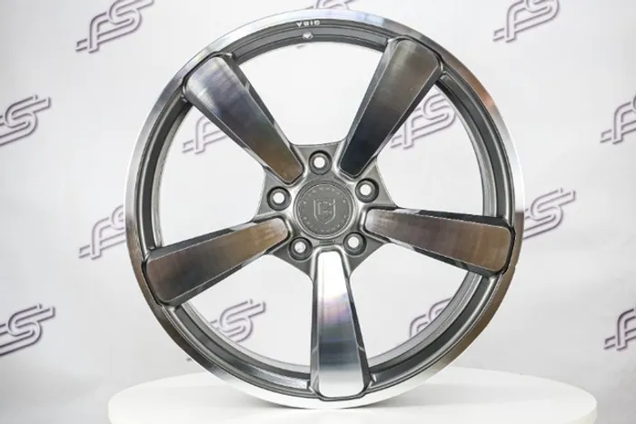 Rodas Gisa carrera P/911/992 Grafite Diamantado 5x130 - 20x8,5 e 21x11,5