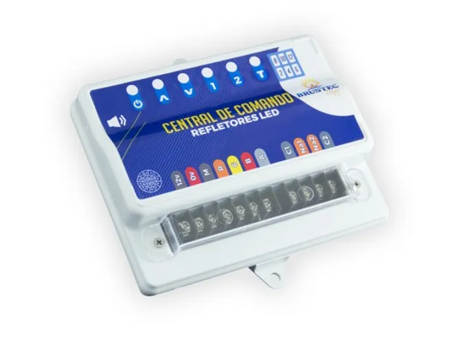 Central De Comando Led Piscina Brustec C/ Auxiliar E Timer - Entrega em Brasília.