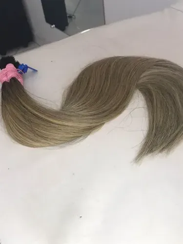 cabelo brasileiro/ liso, loiro mesclado 55 cm