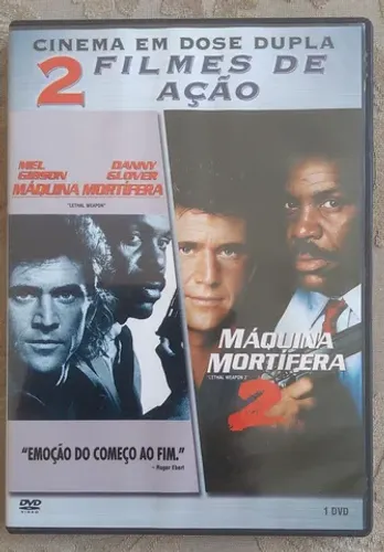 MÁQUINA MORTÍFERA 1 e 2 MEL GIBSON FILME POLICIAL CLÁSSICO ANOS 80