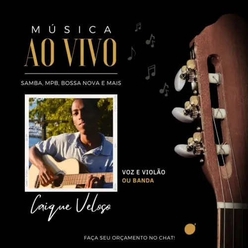 MÚSICA AO VIVO - VOZ/VIOLÃO(BANDA) 