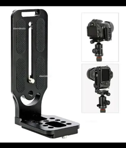 Suporte Plate Para Tripé / Câmera na Vertical L - Foto / Filmagem / Video