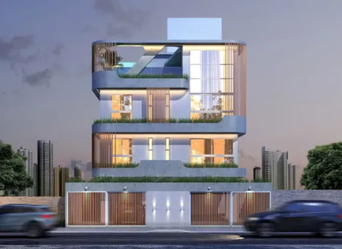 Apartamento Térreo nos Bancários com 01 quarto e área de lazer na cobertura.