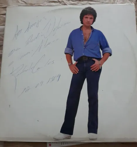 Vinil Roberto Carlos autografado