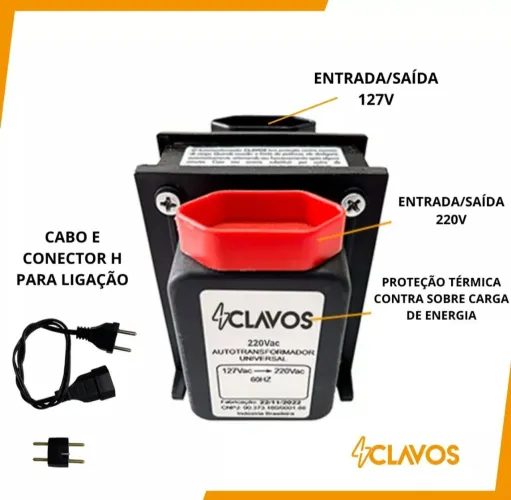 Transformador 1.000 va Bivolt