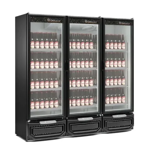 Cervejeira Gelopar 1450 litros 3 portas de vidro - Alecs