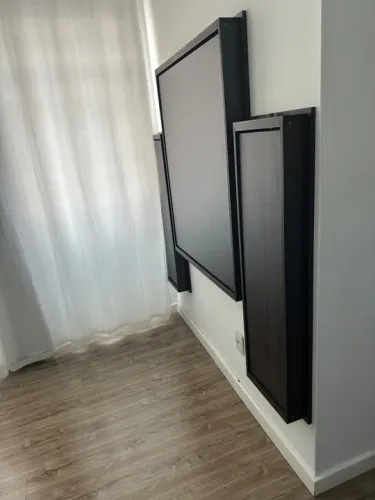 Mesa dobrável retrátil de parede 9 lugares 