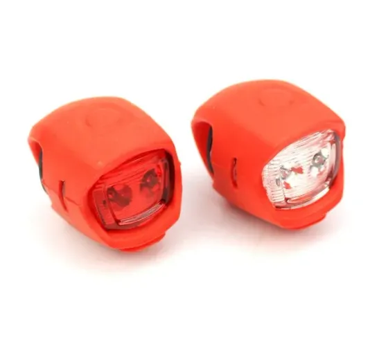 Kit 2x Sinalizadores Absolute em Silicone Luz Noturna 2 Leds a Bateria 44307