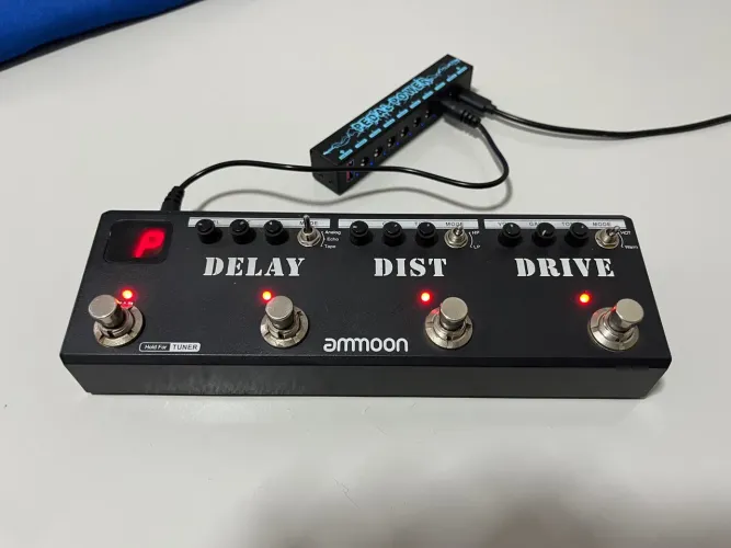 Pedal guitarra ammoon pockmon 4 em 1 