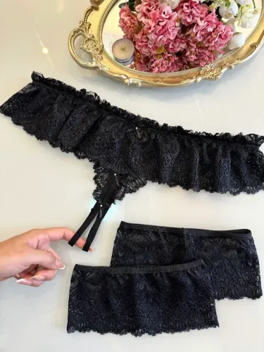 Conjunto de Calcinha Apressadinha moda íntima lingerie