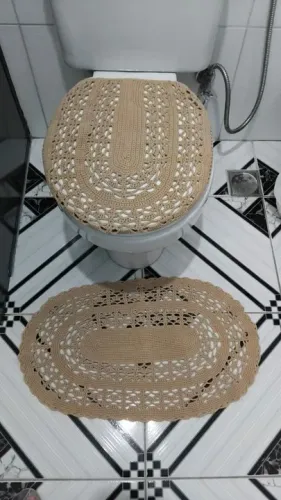 Conjunto de Crochê para Banheiro