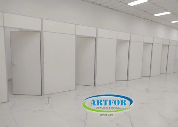 Divisórias Eucatex Instaladas - Artfor Comercio Divisórias.
