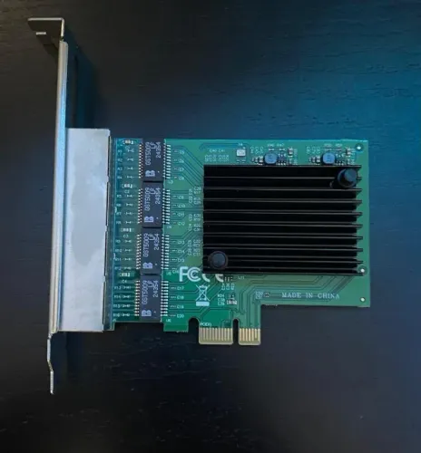 Placa de Rede PCI com 4 interfaces Gigabit Ethernet