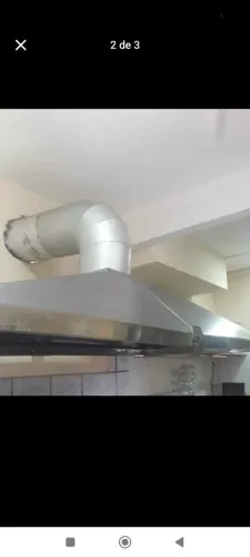 Coifa toda em Inox semi nova