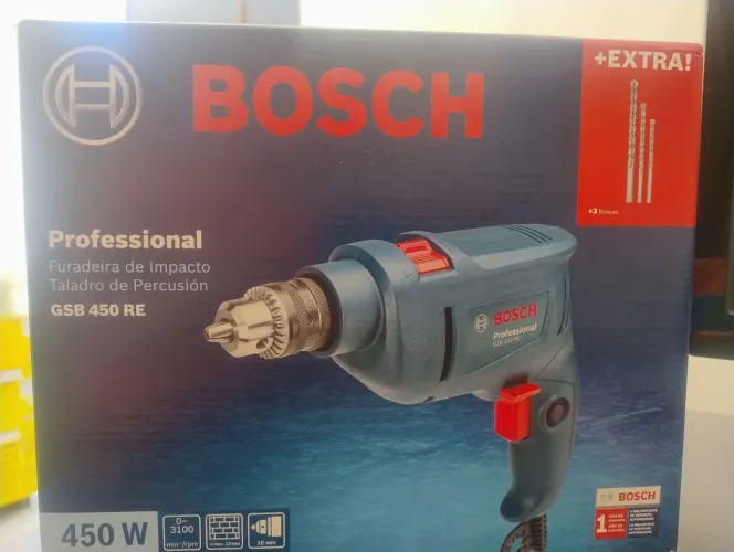 Furadeira e parafusadeira BOSH GSB 450 RE IMPACTO