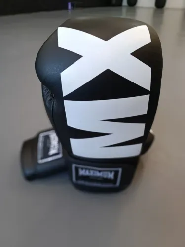 Luva Maximum MXM 14oz couro Micro fibra, Muay Thai, Boxe e Kickboxing 