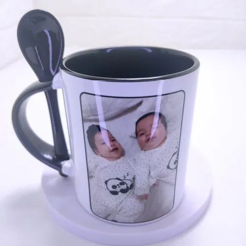 Caneca Com Colher Personalizada 