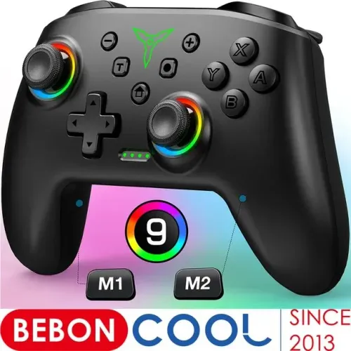Controle sem fio RGB compatível com Switch/OLED/Windows/iOS/Android