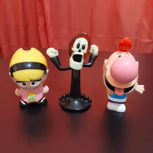 Trio Billy, Mandy e Puro Osso Cartoon Network McLanche Feliz McDonald's Antigo Raridade