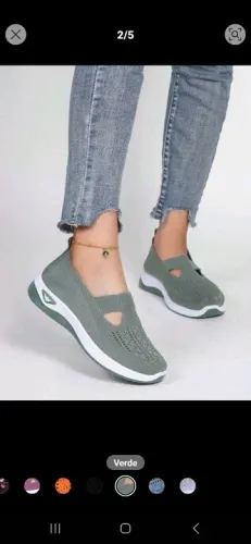 Tênis Casual Verde ortopedico 40 - Conforto e Estilo!