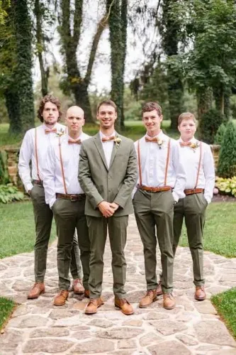 Conjunto de terno para padrinhos de casamento (pacotes para padrinhos)