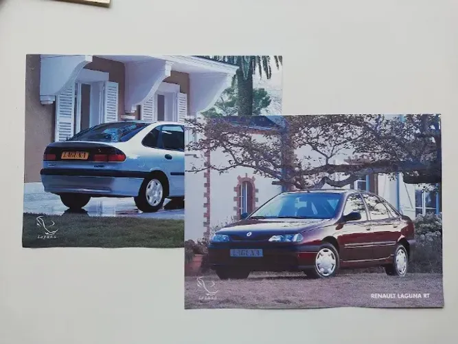 Renault Laguna RT e RXE - Kit 2 Catálogos Folders Prospectos