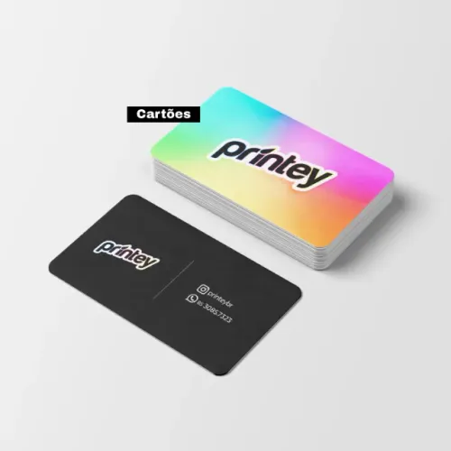Cartão de visita personalizado com sua logomarca 
