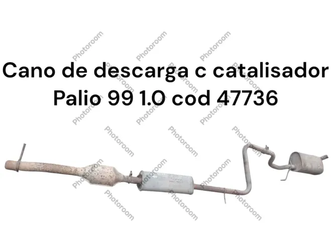 Cano de descarga c catalisador Palio 99 1.0 cod 47736