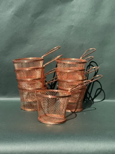 7 Mini Cestas de Fritura