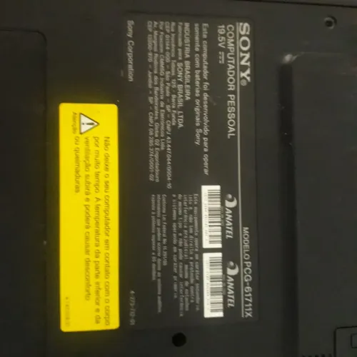 Notebook Sony PCG-61711X