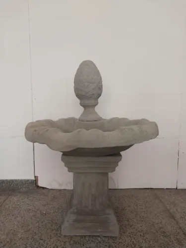 Fonte pinha pequena de cimento para decoração de jardim