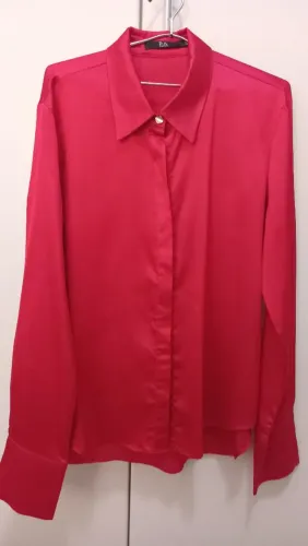 Camisa seda vermelha P. A
