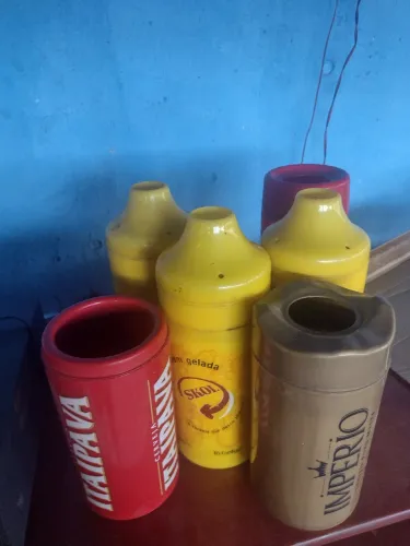 Kit com 6 Porta-garrafas térmicos cerveja