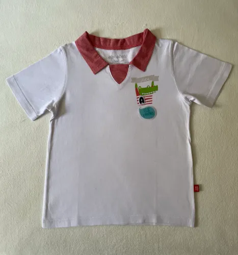 Camisa polo - Alphabeto - 6 anos